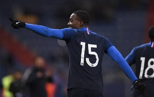 Joie de Jean Philippe Mateta ( France ) FOOTBALL : France vs Espagne - Match Amical - Caen - 19 11 2018 FedericoPestellini PANORAMIC 