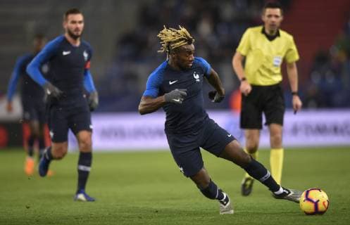 Allan Saint Maximin ( France ) FOOTBALL : France vs Espagne - Match Amical - Caen - 19 11 2018 FedericoPestellini PANORAMIC 