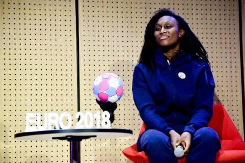 Siraba Dembele - capitaine HANDBALL : Entrainement et Conference de presse - Equipe de France Feminine - Creteil - 20 11 2018 JBAutissier Panoramic 