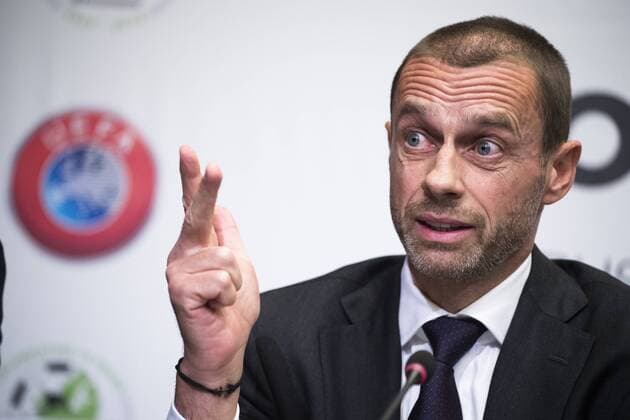 UEFA President Aleksander Ceferin pictured during a press conference PK Pressekonferenz of the Union of European Football Associations UEFA, Tuesday 20 November 2018 in Brussels. Earlier Tuesday, there was a meeting with the European Commissioner for Education, Culture, Youth and Sports. LAURIExDIEFFEMBACQ  x05473573x