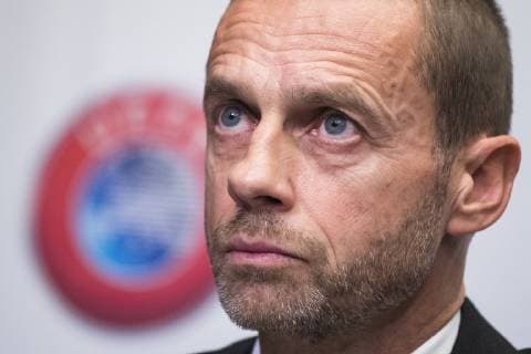 UEFA President Aleksander Ceferin pictured during a press conference PK Pressekonferenz of the Union of European Football Associations UEFA, Tuesday 20 November 2018 in Brussels. Earlier Tuesday, there was a meeting with the European Commissioner for Education, Culture, Youth and Sports. LAURIExDIEFFEMBACQ  x05473584x