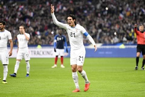 21 EDINSON CAVANI (URU) - COLERE FOOTBALL : France vs Uruguay - Match Amical - 20 11 2018 AnthonyBIBARD FEP Panoramic 