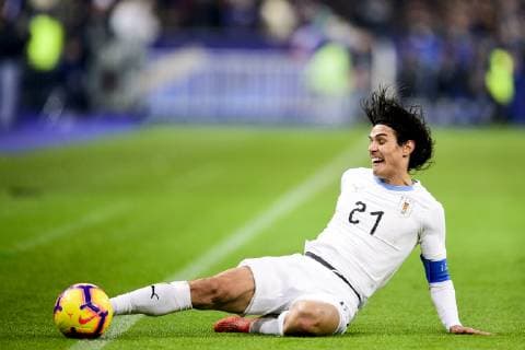 Edinson Cavani (Uruguay) FOOTBALL : France vs Uruguay - Match Amical - St Denis - 20 11 2018 JBAutissier Panoramic 