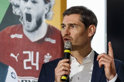 Muenchen, Deutschland, 21.11.2018, Pressekonferenz, 50 Tage bis zur Handball-WM 2019 Henning Fritz ( DeFodi507