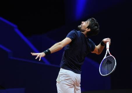 Finale Coupe Davis 2018 - Entrainement equipe de France - Tsonga Chardy TENNIS : Finale Coupe Davis - Lille - 22 11 2018 chryslenecaillaud panoramic 