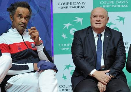 Finale Coupe Davis 2018 - Tirage au sort - Bernard Guidicelli president FFT - Frnce TENNIS : Finale Coupe Davis - Lille - 22 11 2018 chryslenecaillaud panoramic 