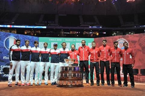 Finale Coupe Davis 2018 - Tirage au sort - Presentation des equipes TENNIS : Finale Coupe Davis - Lille - 22 11 2018 chryslenecaillaud panoramic 