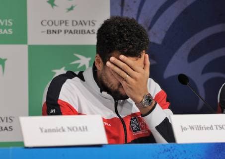 Finale Coupe Davis 2018 - Tirage au sort - Jo Wilfried Tsonga - France TENNIS : Finale Coupe Davis - Lille - 22 11 2018 chryslenecaillaud panoramic 