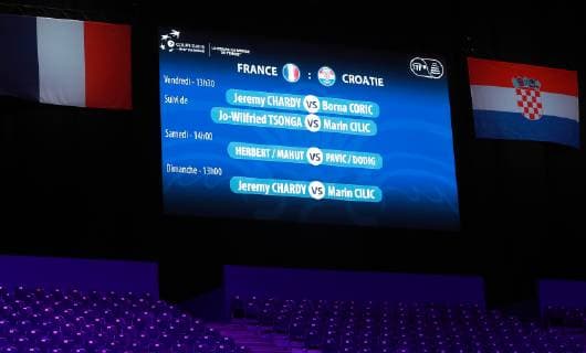 Davis Cup - Men s Doubles Draw 22.11.2018.,Stadium Pierre-Mauroy, France, Lille - Men s Doubles Draw for Davis Cup Final s France - Croatia .  SanjinxStrukic PIXSELL
