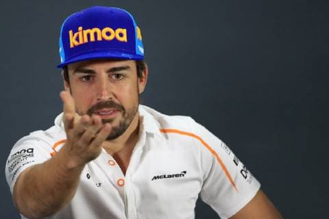 22nd November 2018, Yas Marina, Abu Dhabi, United Arab Emirates; Etihad Airways Formula 1 Grand Prix of Abu Dhabi, driver arrivals and press conference PK Pressekonferenz McLaren, Fernando Alonso  ActionPlus12081846 Octane