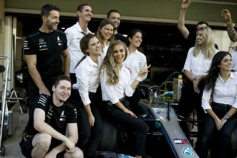 Motorsports: FIA Formula One World Championship WM Weltmeisterschaft 2018, Grand Prix of Abu Dhabi, World Championship;2018;Grand Prix;Abu Dhabi, (Team, Mercedes AMG Petronas), Abu Dhabi United Arab Emirates