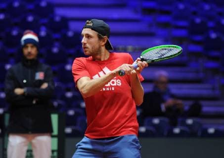 Finale Coupe Davis 2018 - Lucas Pouille - France TENNIS : Finale Coupe Davis - Lille - 22 11 2018 chryslenecaillaud panoramic 