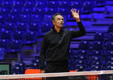 Finale Coupe Davis 2018 - Yannick Noah - France TENNIS : Finale Coupe Davis - Lille - 22 11 2018 chryslenecaillaud panoramic 
