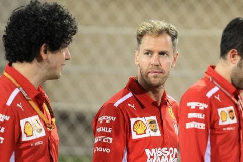 22nd November 2018, Yas Marina, Abu Dhabi, United Arab Emirates; Etihad Airways Formula 1 Grand Prix of Abu Dhabi, driver arrivals and press conference PK Pressekonferenz Scuderia Ferrari, Sebastian Vettel  ActionPlus12081862 Octane