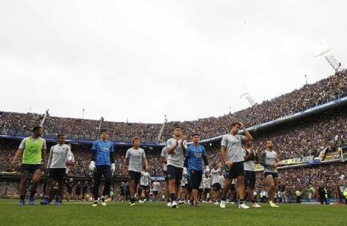 Sport Bilder des Tages Buenos Aires, 22 de noviembre de2018 Entrenamiento de Boca Juniors a puertas abiertas en la Bombonera. Photogamma Photosport Entrenamiento de Boca Juniors, previo a la final de Copa Libertadores. 