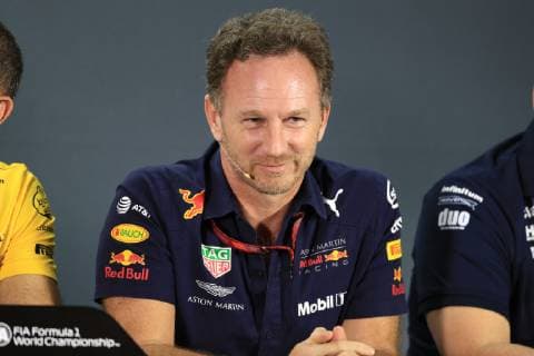 23rd November 2018, Yas Marina, Abu Dhabi, United Arab Emirates; Etihad Airways Formula 1 Grand Prix of Abu Dhabi, Friday free practice; Christian Horner, Team Principal of Red Bull Racing  ActionPlus12082038 Octane