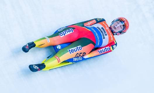 24.11.2018, Olympia Eiskanal, Innsbruck, AUT, Viessmann Rennrodel Weltcup, Igls, Damen Einsitzer, 1. Lauf, im Bild Tatjana Huefner (GER) Tatjana Huefner of Germany in action during her 1st run of the ladie s single seater of Viessmann World Cup at the Olympia Eiskanal in Innsbruck, Austria on 2018 11 24. Innsbruck *** 24 11 2018 Olympia Eiskanal Innsbruck AUT Viessmann Luge World Cup Igls Women Single-seater 1 run Tatjana Huefner GER Tatjana Huefner of Germany in action during her 1st run of the ladie s single seater of Viessmann World Cup at the Olympia Eiskanal Innsbruck Austria on 2018 11 24 Innsbruck  EP_ade  