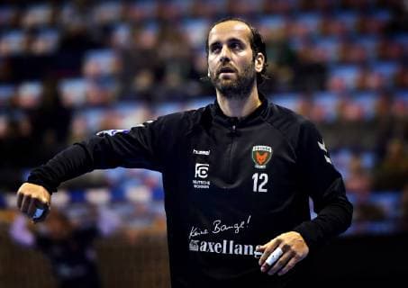 25.11.2018, xlakx,EHF-Pokal,3.Runde, Fuechse Berlin - Aalborg Handbold, emspor, v.l.Silvio Heinevetter (Fuechse Berlin 12) Berlin