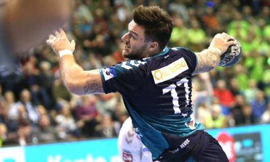25.11.2018, Handball - EHF-Pokal - 3.Runde - 6.Spieltag - Fuechse Berlin - Aalborg Handbold Bild: Johan Koch (Fuechse Berlin) Handball - EHF-Pokal - 3.Runde - 6.Spieltag - Fuechse Berlin - Aalborg Handbold