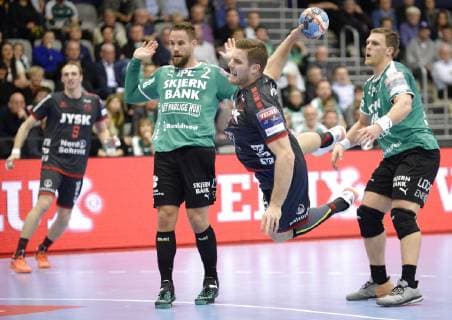 Champions League gruppekampen i herrehaandbold mellem Skjern Haandbold og SG Flensburg-Handewitt i Skjern Bank Arena i Skjern, soendag den 25. november 2018. , Skjern Denmark  Copyright: MadsxDalegaardx cop109 spdk20181125-171852-L