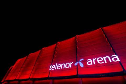 181125 General view of Telenor Arena ahead of the M¿belringen Cup match between Norway and France on November 25, 2018 in Fornebu. Photo: Vegard Wivestad Gr¿tt BILDBYRN kod VG 170258  Copyright: VEGARDxWIVESTADxGR¯TT BB181125BB708