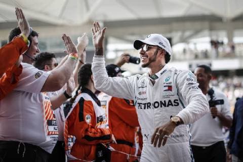 during the 2018 Formula One World Championship WM Weltmeisterschaft Abu Dhabi Grand Prix from November 22 to 25 in Yas Marina - Photo DPPI Motorsports: FIA Formula One World Championship 2018, Grand Prix of Abu Dhabi, World Championship;2018;Grand Prix;Abu Dhabi, 44 Lewis Hamilton (GBR, Mercedes AMG Petronas F1 Team), Abu Dhabi United Arab Emirates