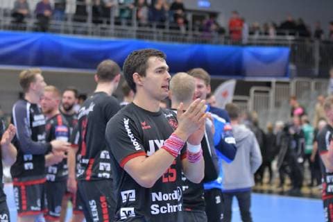 Skjern Handbold vs SG Flensburg-Handewitt , Handball, EHF Champions League Gruppenphase, 25.11.18 Rasmus Lauge Schmidt (SG Flensburg-Handewitt, 25)