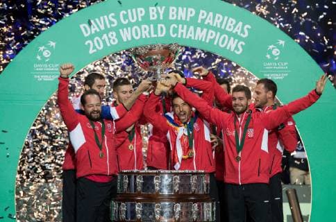 2018 Davis Cup Final FRA v CRO Victory ceremony, Team (CRO) 2018 Davis Cup Final FRA v CRO