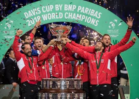 2018 Davis Cup Final FRA v CRO Victory ceremony, Team (CRO) 2018 Davis Cup Final FRA v CRO