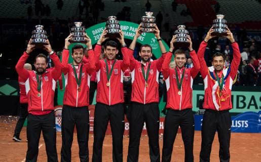 2018 Davis Cup Final FRA v CRO Team (CRO) 2018 Davis Cup Final FRA v CRO