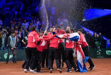 2018 Davis Cup Final FRA v CRO Team (CRO) 2018 Davis Cup Final FRA v CRO