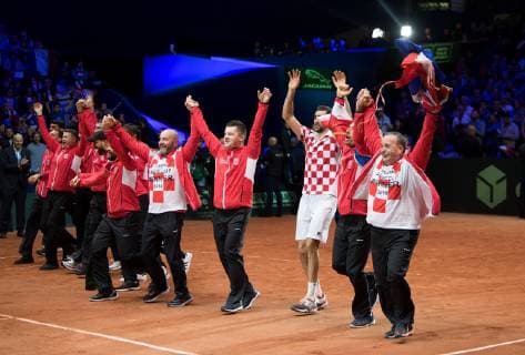 2018 Davis Cup Final FRA v CRO Team (CRO) 2018 Davis Cup Final FRA v CRO