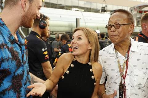 Motorsports: FIA Formula One World Championship WM Weltmeisterschaft 2018, Grand Prix of Abu Dhabi, World Championship;2018;Grand Prix;Abu Dhabi, Sam Smith, Singer and Geri Horner Abu Dhabi United Arab Emirates