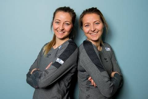Sport Bilder des Tages 181126 Sanna Solberg and goalkeeper Silje Solberg of Norway pose for a portrait during a press event on November 26, 2018 in Fornebu. Photo: Jon Olav Nesvold BILDBYRN kod JE 160367  Copyright: JONxOLAVxNESVOLD BB181126JE001