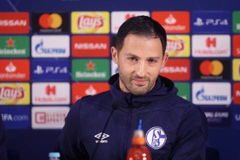 27.11.2018, Fussball, Saison 2018 2019, Champions League, 5. Spieltag - FC Schalke 04 Pressekonferenz + Abschlusstraining Cheftrainer Domenico TEDESCO (FC Schalke 04) Porto Estadio do Dragao Portugal