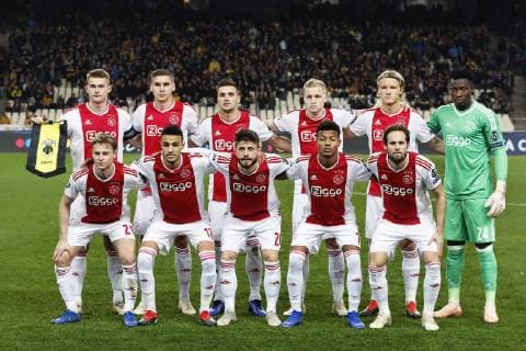 ATHENS, Olympic Stadium, AEK Athens FC - Ajax , football, Champions League, season 2018-2019, 27-11-2018, Team photo before the game AEK Athens - Ajax . AEK Athens - Ajax  x2649515x