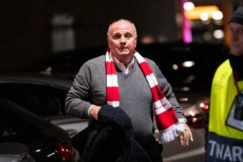 27.11.2018, xkvx, Fussball UEFA Champions League, FC Bayern Muenchen - Benfica Lissabon emspor, v.l. Praesident Uli Hoeness (FC Bayern Muenchen) (DFL DFB REGULATIONS PROHIBIT ANY USE OF PHOTOGRAPHS as IMAGE SEQUENCES and or QUASI-VIDEO) Muenchen