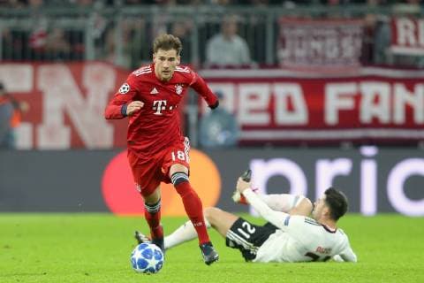 Leon Goretzka ( FC Bayern Muenchen 18 ) Pizzi ( Benfica Lissabon 21 ), FC Bayern Muenchen vs. Benfica Lissabon, Fussball, Champions League Gruppenphase, 27.11.2018 FC Bayern Muenchen vs. Benfica Lissabon, Fussball, Champions League Gruppenphase, 27.11.2018 Muenchen Copyright: xLanger Eibner-Pressefotox EP_HLR