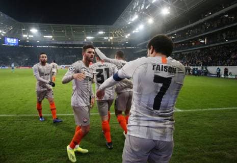 3-2 fuer Schachtar Donezk) durch Taison (7, Schachtar Donezk), torjubel, UEFA Champions League, TSG 1899 Hoffenheim vs. Schachtar Donezk, Groupe F, 5. Matchday, November 27 2018, Wirsol Rhein Neckar Arena, Germany, YmdY, ** DFL DFL regulations prohibit any use of photographs as image sequences and or quasi-video. ** TSG 1899 Hoffenheim - Schachtar Donezk