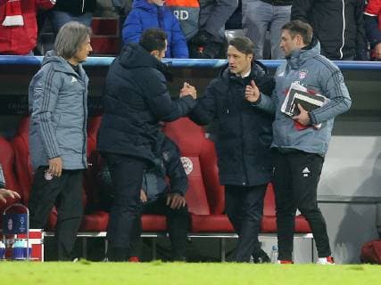 Sportdirektor Hasan Salihamidzic ( FC Bayern Muenchen ) Trainer Niko Kovac (FC Bayern Muenchen) nach dem Sieg, FC Bayern Muenchen vs. Benfica Lissabon, Fussball, Champions League Gruppenphase, 27.11.2018 FC Bayern Muenchen vs. Benfica Lissabon, Fussball, Champions League Gruppenphase, 27.11.2018 Muenchen Copyright: xLanger Eibner-Pressefotox EP_HLR