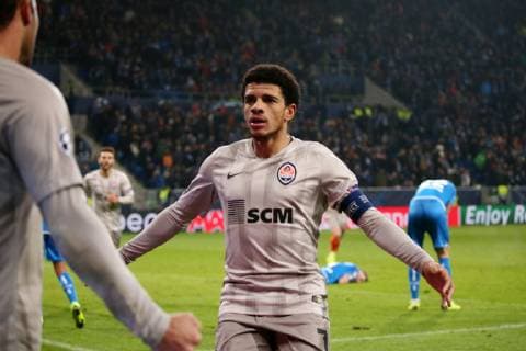 3-2 fuer Schachtar Donezk durch Taison (7, Schachtar Donezk), torjubel, UEFA Champions League, TSG 1899 Hoffenheim vs. Schachtar Donezk, Groupe F, 5. Matchday, November 27 2018, Wirsol Rhein Neckar Arena, Germany, YmdY, ** DFL DFL regulations prohibit any use of photographs as image sequences and or quasi-video. ** TSG 1899 Hoffenheim - Schachtar Donezk