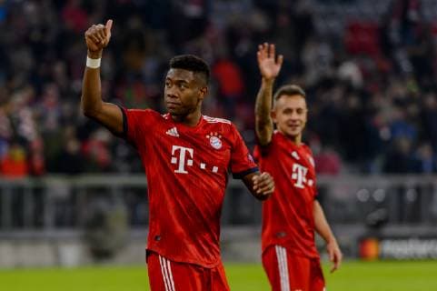 Munich, Germany 27.11.2018, UEFA Champions League - 2018 19 Season, Rueckrunde, Gruppenphase, Gruppe E, 5. Spieltag, FC Bayern Muenchen - SL Benfica Lissabon, David Alaba (FCB) gestikuliert, gestik ( DeFodi527