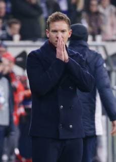 Sinsheim , Fußball Champions League , TSG Hoffenheim vs. Schachtar Donezk , Julian Nagelsmann ( Trainer Hoffenheim )