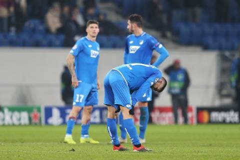 27.11.2018, xtvx, Fussball UEFA Champions League, TSG 1899 Hoffenheim - Schachtar Donezk emspor, v.l. Andrej Kramaric (TSG 1899 Hoffenheim) enttaeuscht, enttaeuscht schauend, dissapointed nach dem Spiel, after the match (DFL DFB REGULATIONS PROHIBIT ANY USE OF PHOTOGRAPHS as IMAGE SEQUENCES and or QUASI-VIDEO) Sinsheim