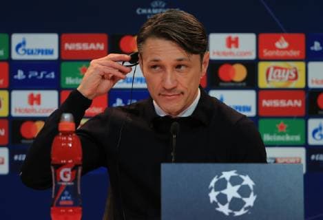 Sport Bilder des Tages 27.11.2018, Champions League Saison 2018 2019, Bayern vs Benfica Lissabon, Allianz Arena, Muenchen, im Bild: FCB Trainer Nico Kovac (FCB) DFL REGULATIONS PROHIBIT ANY USE OF PHOTOGRAPHS AS IMAGE SEQUENCES AND OR QUASI VIDEO.