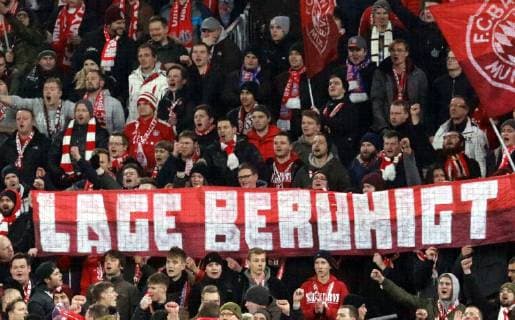 FC Bayern-Südkurve - Lage beruhigt Fussball UEFA Champions League FC Bayern München - Benfica Lissabon 27.11.2018