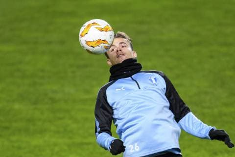 181128 Andreas Vindheim of Malmö FF during a training session ahead of the Europa league match between Malmö FF and Genk on November 28, 2018 in Malmö. Photo: Petter Arvidson BILDBYRAN kod PA 92159  Copyright: PETTERxARVIDSON BB181128PA028