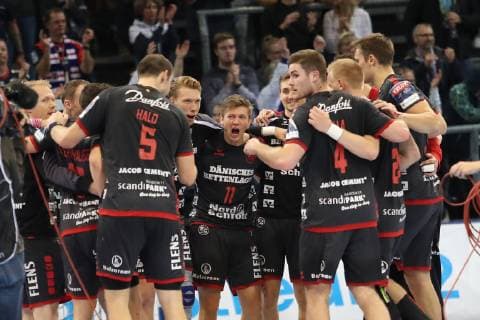 Sport Bilder des Tages SG Flensburg-Handewitt vs MOL-Pick Szeged, Handball, EHF Champions League Gruppenphase, 28.11.18 Jubel SG Flensburg-Handewitt