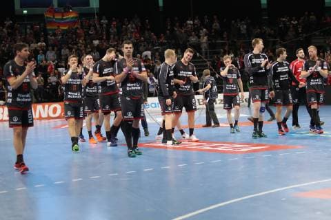 SG Flensburg-Handewitt vs MOL-Pick Szeged, Handball, EHF Champions League Gruppenphase, 28.11.18 SG Flensburg-Handewitt bedankt sich bei seinen Fans
