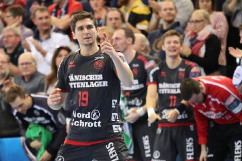 Marius Steinhauser (SG Flensburg-Handewitt, 19) Flensburg Schleswig-Holstein Deutschland Flens-Arena Copyright: xAgentur54Gradx xSpeedphotosx
